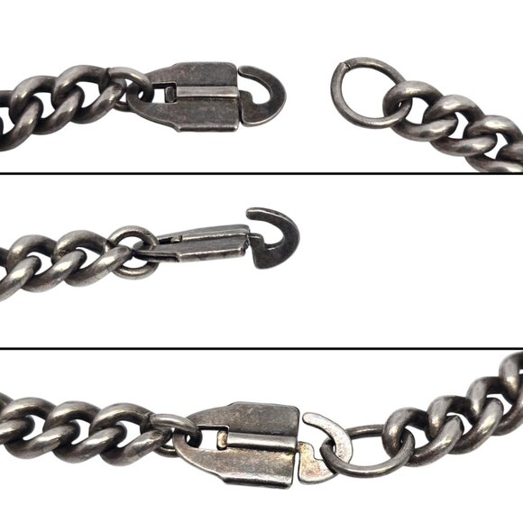 Silver Disney Charm Bracelet Jimney Cricket Skunk Donald Duck Figaro Cat #22550 - Picture 7 of 9